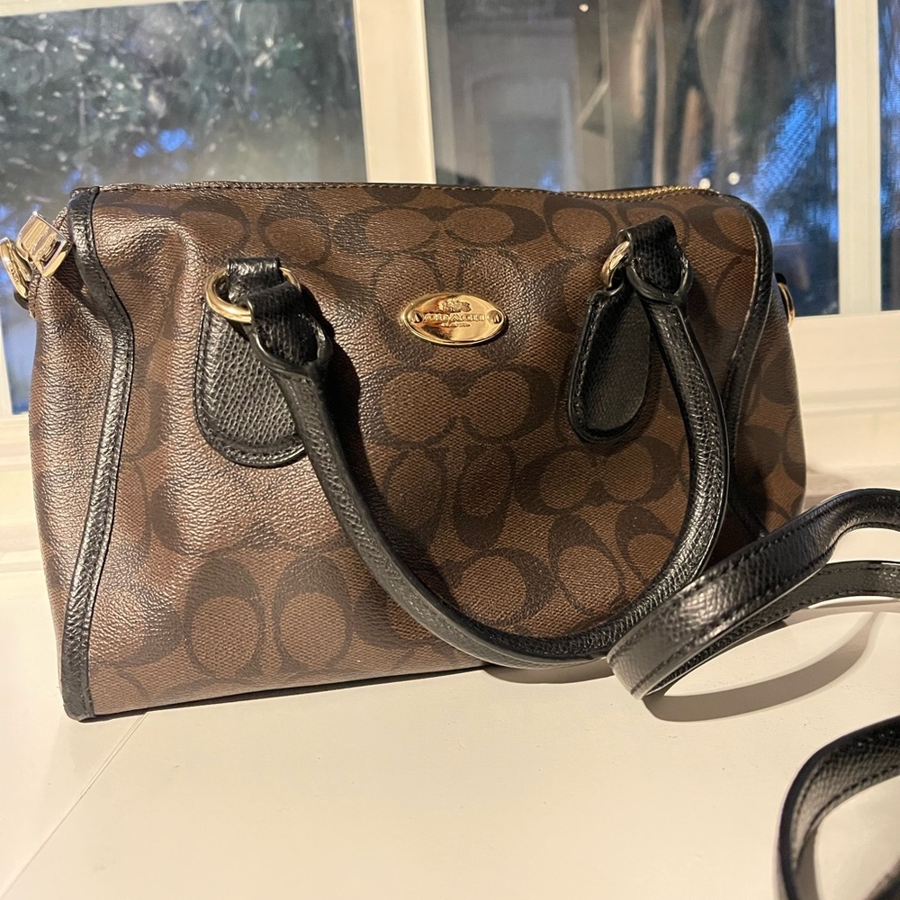 coach Rowan Satchel In Signature Canvas